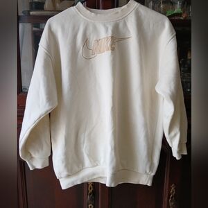Nike Cream Kids Sweat Shirt.‎ Kids Szlarge